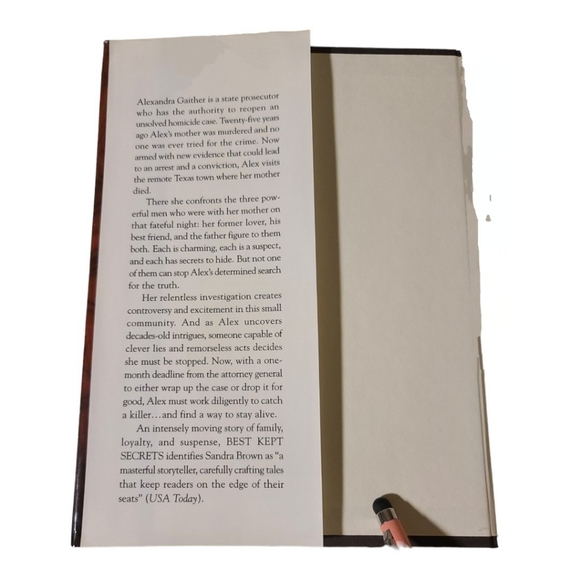 Sandra Brown Play Dirty & Best Kept Secrets Hardcover Books - Picture 5 of 6